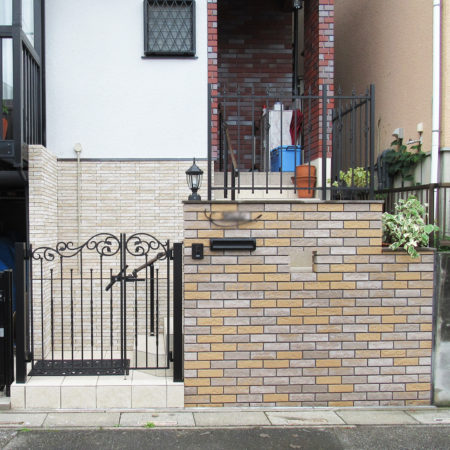 門扉および階段門塀交換後